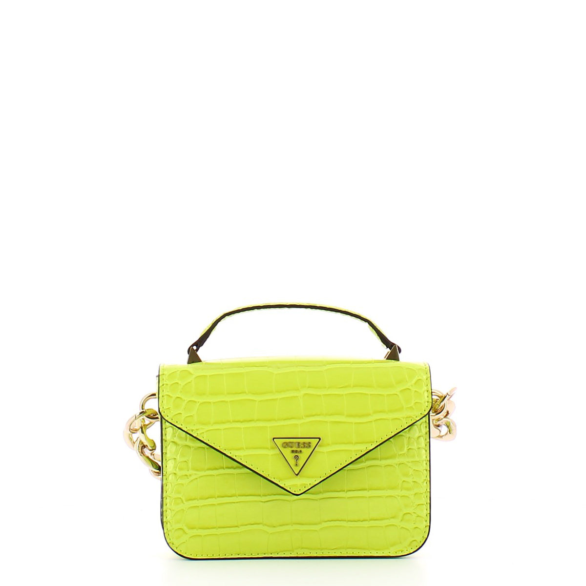 Guess - Micro Borsa a mano Retour stampa cocco Lime - HWCG8664780 - LIME