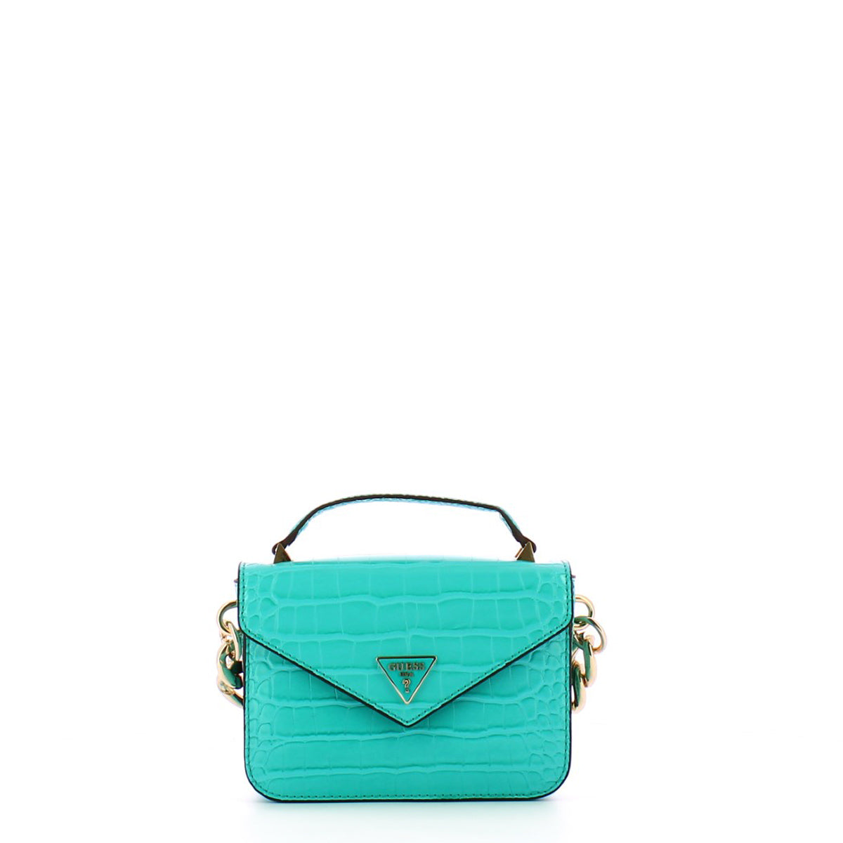 Guess - Micro Borsa a mano Retour stampa cocco Turquoise - HWCG8664780 - TURQ