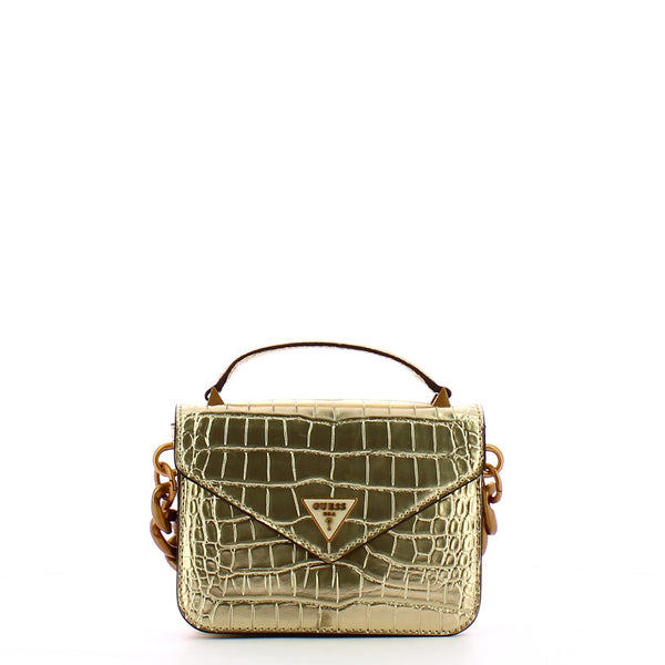 Guess - Micro Borsa a mano Retour stampa cocco Gold - HWCM8664780 - GOLD