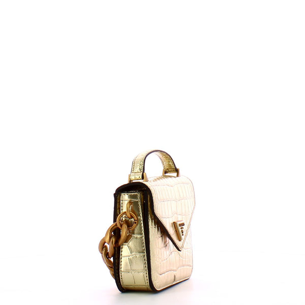 Guess - Micro Borsa a mano Retour stampa cocco Gold - HWCM8664780 - GOLD