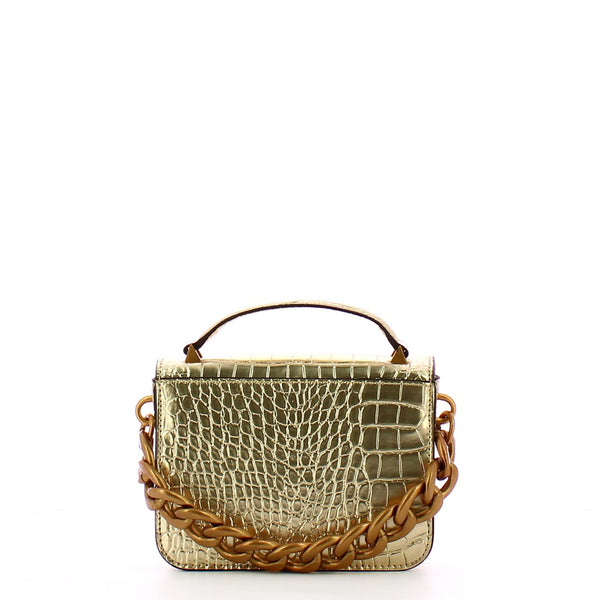 Guess - Micro Borsa a mano Retour stampa cocco Gold - HWCM8664780 - GOLD