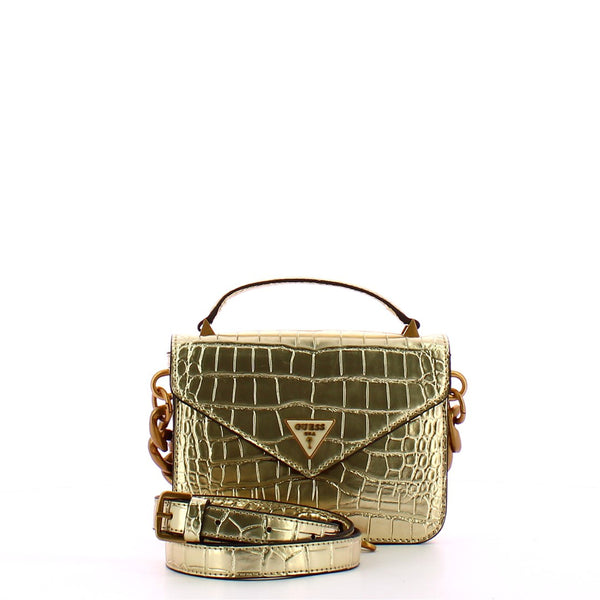 Guess - Micro Borsa a mano Retour stampa cocco Gold - HWCM8664780 - GOLD