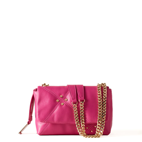 Borbonese - mini borsa a tracolla marseille dragon fruit - 9 | Italystation.com - Shop Now at italystation.com