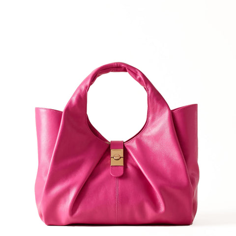 Borbonese - borsa a mano cortina medium dragon fruit - 92393 | Italystation.com - Shop Now at italystation.com