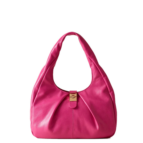 Borbonese - hobo bag cortina medium dragon fruit - 923938455 | Italystation.com - Shop Now at italystation.com