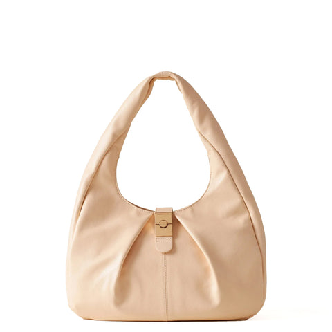 Borbonese - hobo bag cortina medium light cuir - 923938455 - | Italystation.com - Shop Now at italystation.com