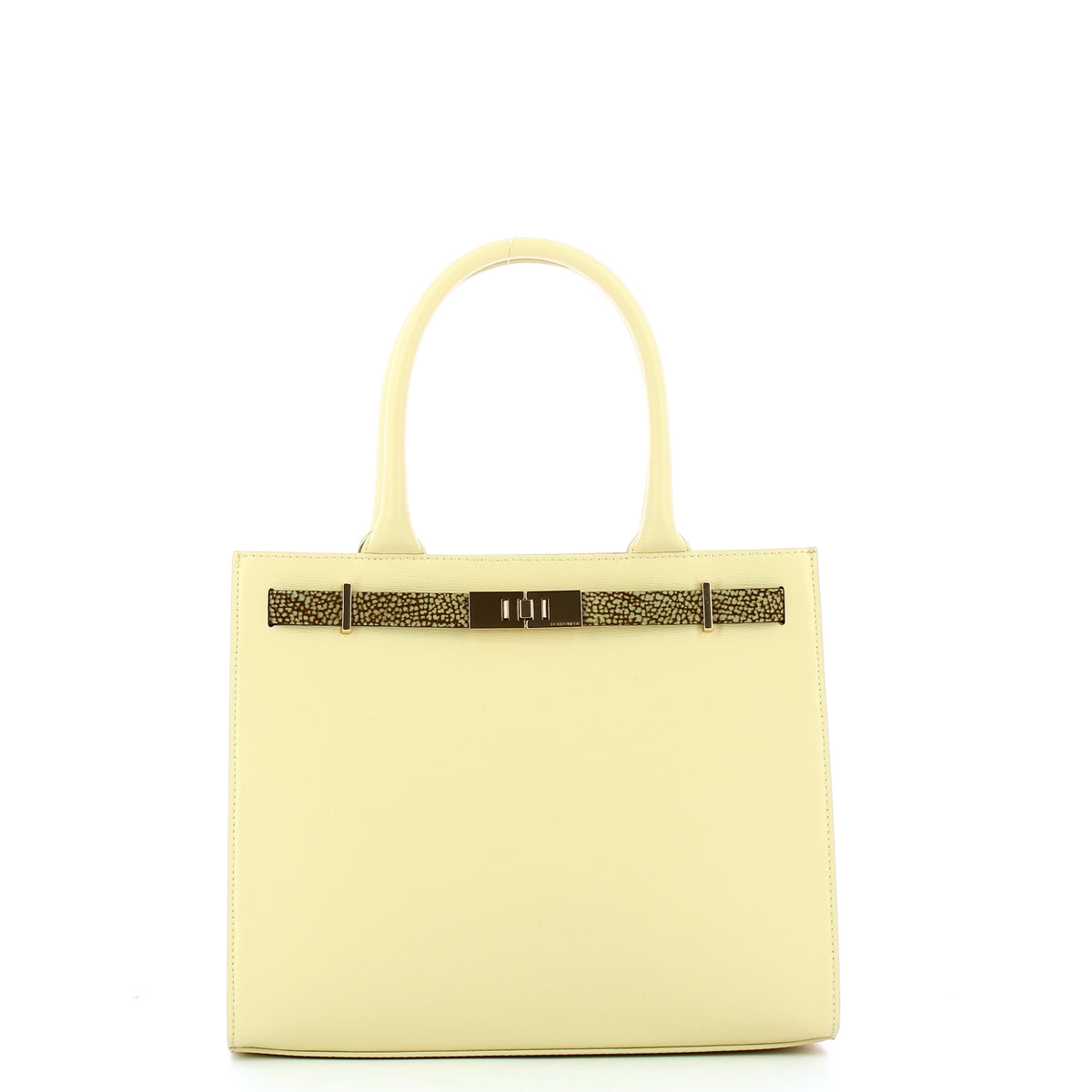 Borbonese - shopping bag medium out of office butter - 92464 | Italystation.com - Shop Now at italystation.com