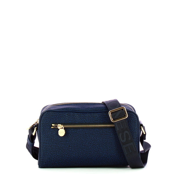 Borbonese - Small Jet Blue Camera Bag made of Recycled Nylon - 934115I15 - BLU