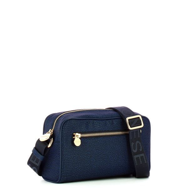 Borbonese - Small Jet Blue Camera Bag made of Recycled Nylon - 934115I15 - BLU