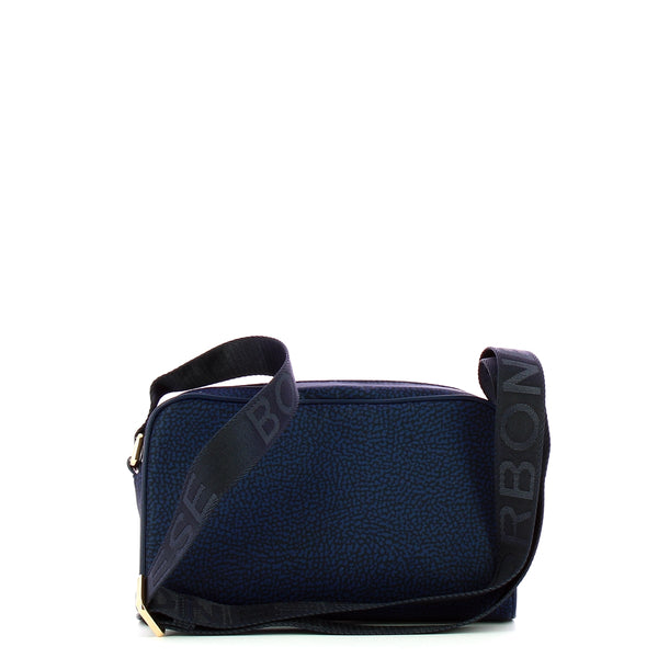 Borbonese - Small Jet Blue Camera Bag made of Recycled Nylon - 934115I15 - BLU