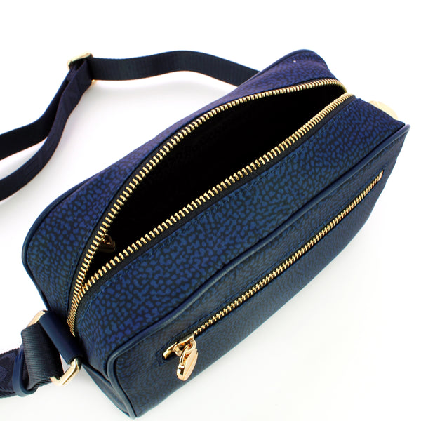 Borbonese - Small Jet Blue Camera Bag made of Recycled Nylon - 934115I15 - BLU