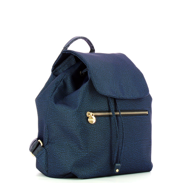 Borbonese - Medium Blue Backpack made of Recycled Nylon - 934486I15 - BLU