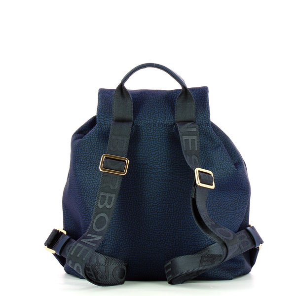 Borbonese - Medium Blue Backpack made of Recycled Nylon - 934486I15 - BLU