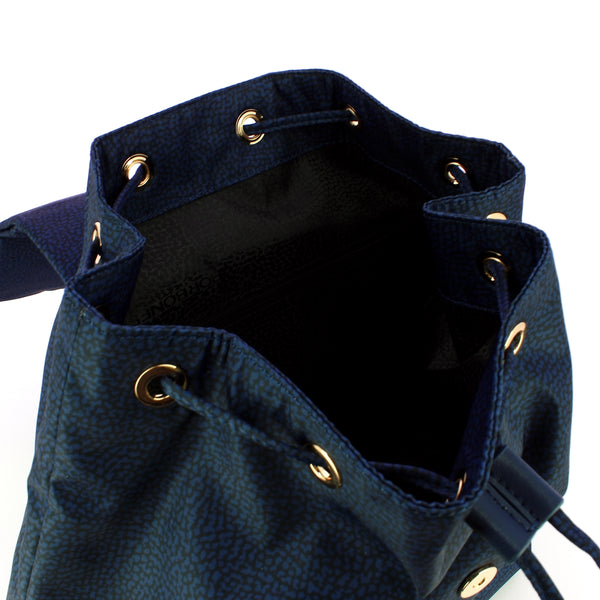 Borbonese - Medium Blue Backpack made of Recycled Nylon - 934486I15 - BLU