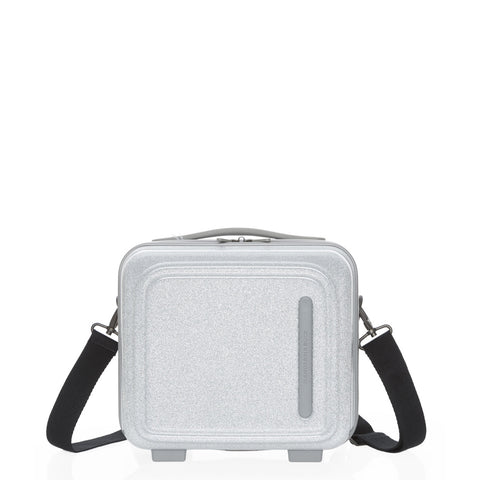 Mandarina Duck - Beauty Case LOGODUCK + Glitter Silver | Italystation.com Shop Now at italystation.com