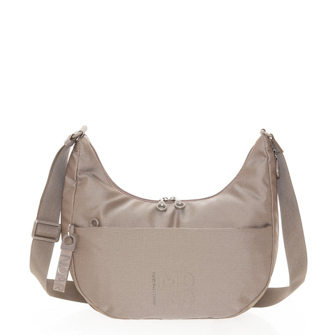 Mandarina Duck - Borsa a tracolla espandibile MD20 Taupe - P10QMT27 - TAUPE