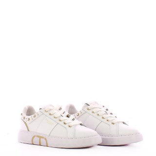 Twin Set - Sneakers con perle Bianco Ottico - 231TCP060 - BIANCO/OTTICO
