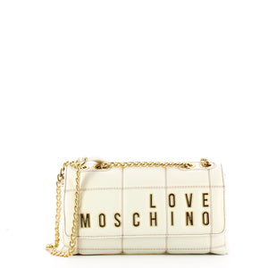 Love Moschino - Borsa a spalla Embroidery Quilt Bianco - JC4260PP0G - BIANCO