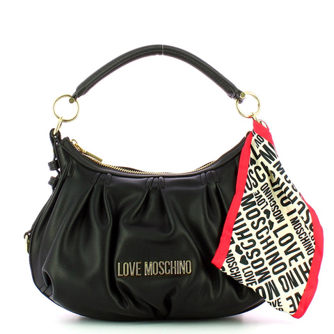 Love Moschino - Borsa a mano con foulard City Bag Nero - JC4041PP1G - NERO