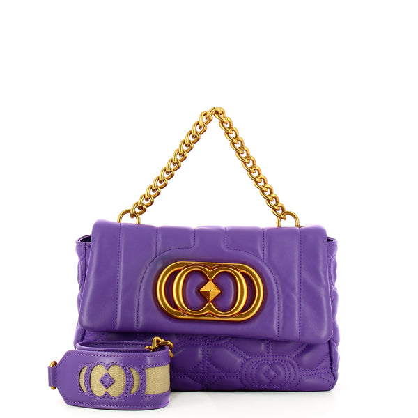 La Carrie - Borsa a spalla Touchy Violet - 131P-BA-205-LEA - VIOLET