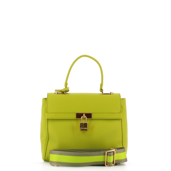 Fracomina - Borsa a mano Kelly Lime - FA23SB1001P411S6 - LIME