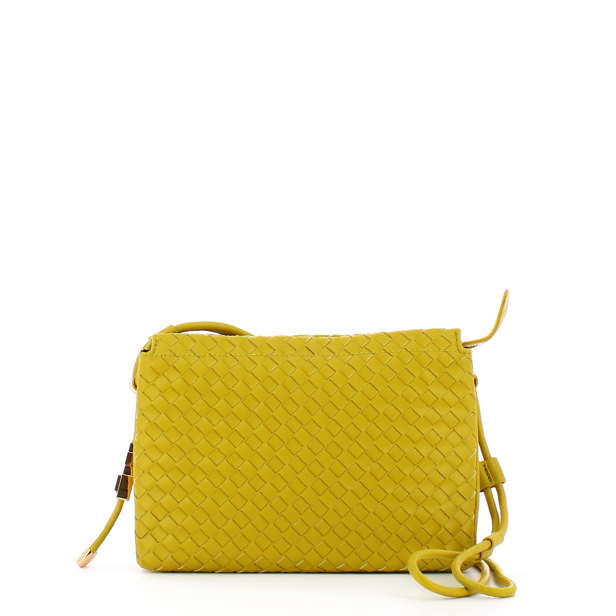 Fracomina - Borsa a tracolla intrecciata Lime FA23SB3011P4 | Italystation.com Shop Now at italystation.com