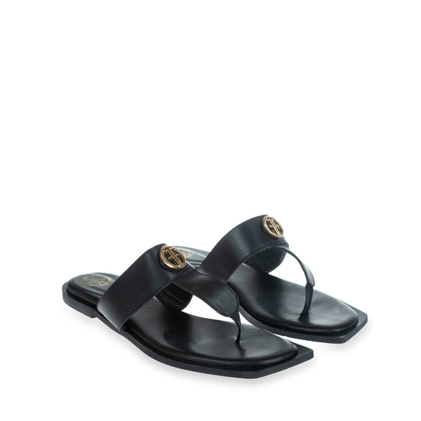 Fracomina - Infradito in pelle Black - F723SS1001L40101 - BLACK