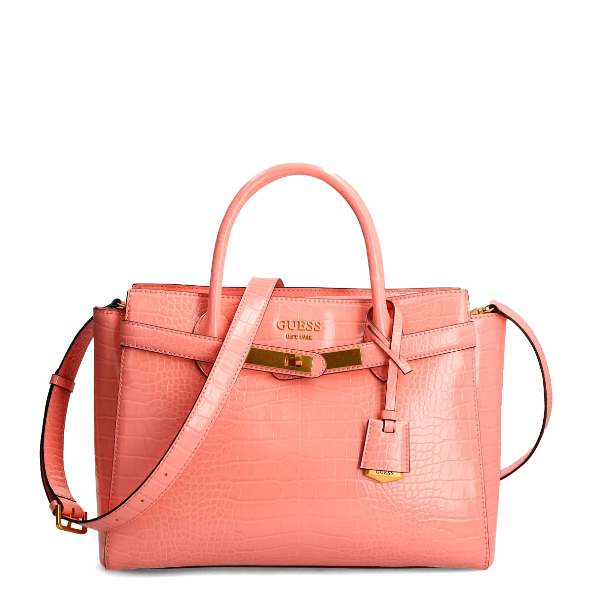 Guess - Borsa a mano Enisa Cocco Coral - HWCA8421060 - CORAL