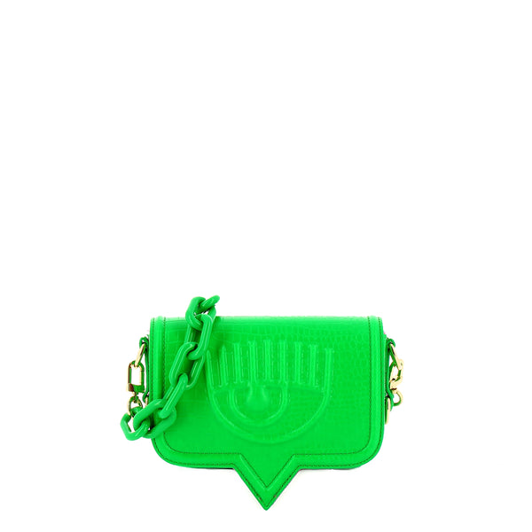 Chiara Ferragni - Borsa Eyelike Small Croco Bright Green - 74SB4BA2ZS728 - BRIGHT/GREEN