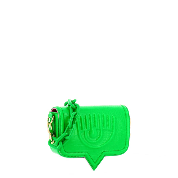 Chiara Ferragni - Borsa Eyelike Small Croco Bright Green - 74SB4BA2ZS728 - BRIGHT/GREEN