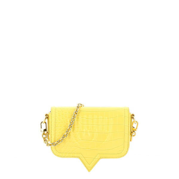 Chiara Ferragni - Borsa Eyelike Small Croco Wax Yellow - 74SB4BA2ZS728 - WAX/YELLOW