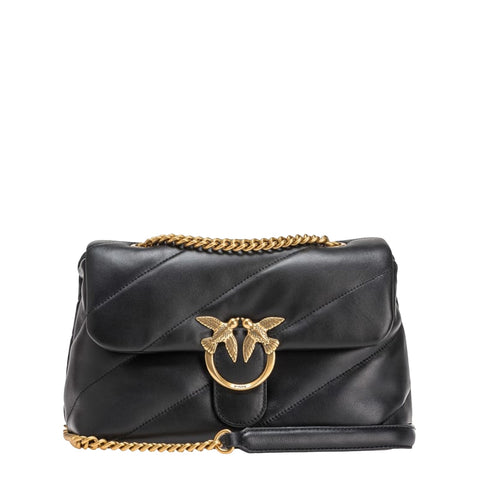 Pinko - Borsa a tracolla Love Puff Nero Antique Gold - 100038A0F2 - NERO-ANTIQUE/GOLD