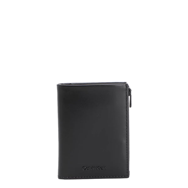 Calvin Klein - Portafoglio RFID CK Median in pelle CK Black - K50K510300 - CK/BLACK