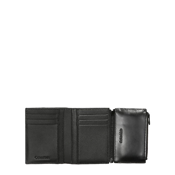 Calvin Klein - Portafoglio RFID CK Median in pelle CK Black - K50K510300 - CK/BLACK