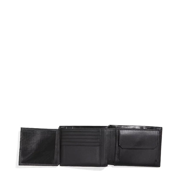 Calvin Klein - Portafoglio RFID CK Median a tre ante in pelle CK Black - K50K510301 - CK/BLACK