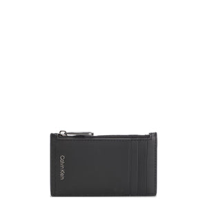 Calvin Klein - Porta Carte di Credito Duo Snitche in pelle CK Black - K50K510320 - CK/BLACK