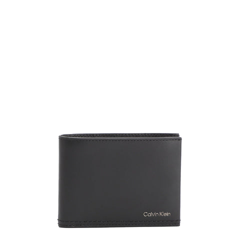 Calvin Klein - Portafoglio RFID Duo Stitch in pelle CK Black - K50K510322 - CK/BLACK