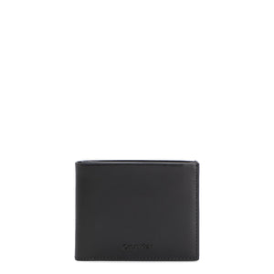 Calvin Klein - Portafoglio RFID CK Median con portamonete in pelle CK Black - K50K510328 - CK/BLACK