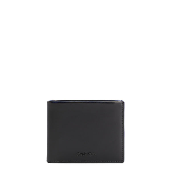 Calvin Klein - Portafoglio RFID CK Median con portamonete in pelle CK Black - K50K510328 - CK/BLACK