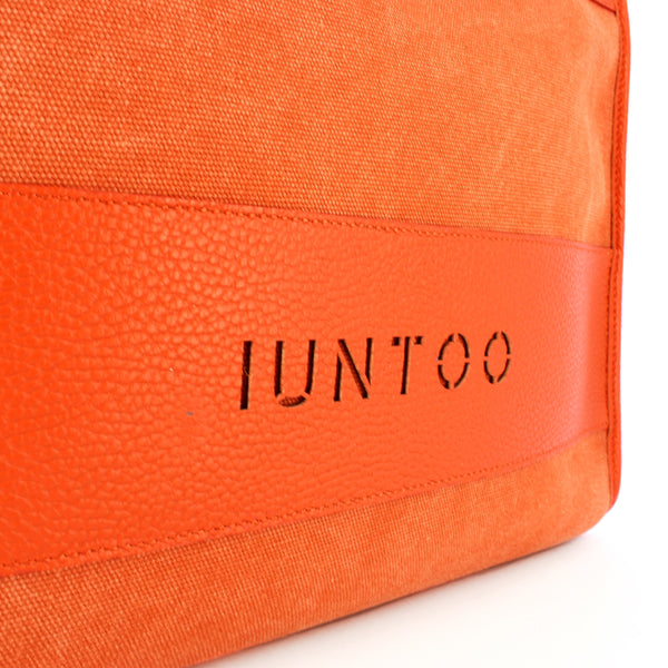Iuntoo - Shopper Grande Essenziale Arancio Arancio - 125001 - ARANCIO-ARANCIO