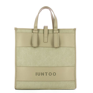 Iuntoo - Shopper Grande Essenziale Beige Beige - 125001 - BEIGE-BEIGE