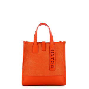 Iuntoo - Shopper Piccola Essenziale Arancio Arancio - 125003 - ARANCIO-ARANCIO