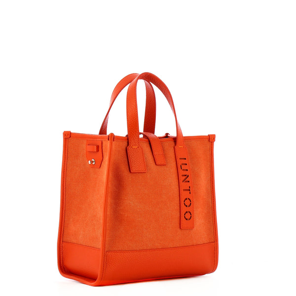 Iuntoo - shopper piccola essenziale arancio arancio - 125003 -  | Italystation.com - Shop Now at italystation.com