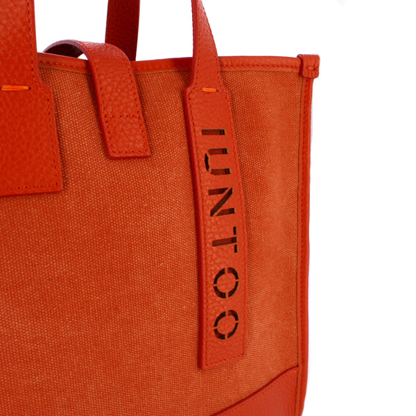 Iuntoo - shopper piccola essenziale arancio arancio - 125003 -  | Italystation.com - Shop Now at italystation.com