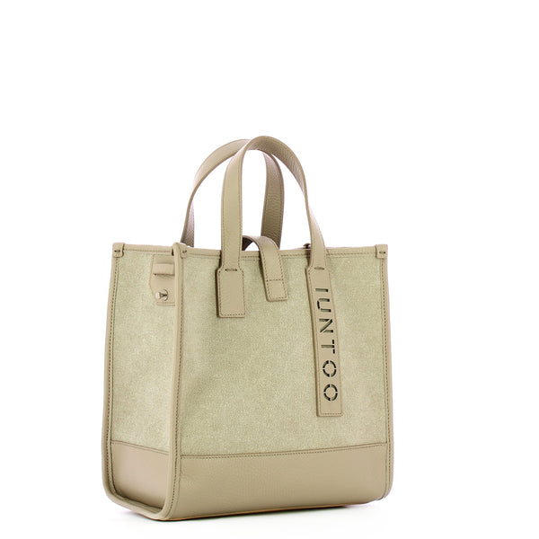 Iuntoo - Shopper Piccola Essenziale Beige Beige - 125003 - BEIGE-BEIGE