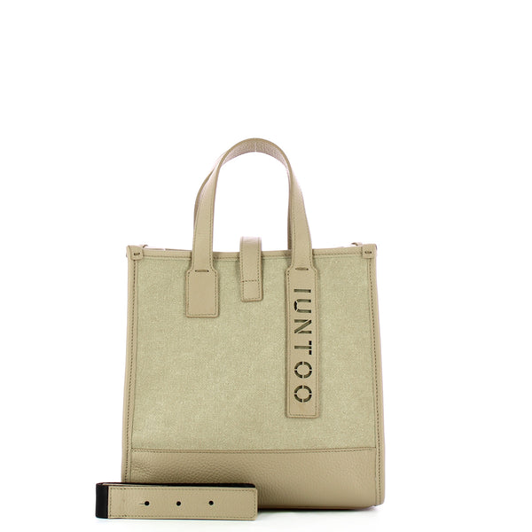 Iuntoo - Shopper Piccola Essenziale Beige Beige - 125003 - BEIGE-BEIGE