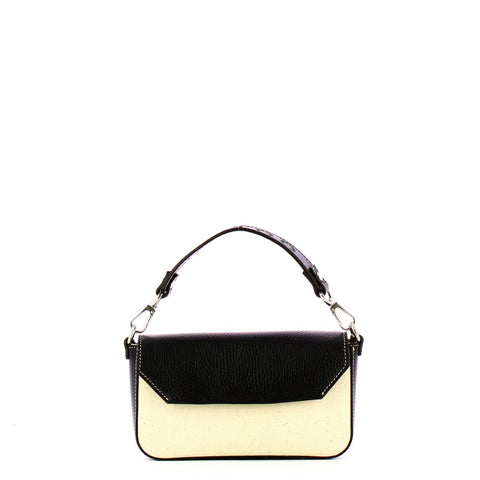 Iuntoo - mini borsa a mano essenziale nero naturale - 126003 -  | Italystation.com - Shop Now at italystation.com