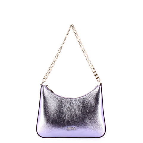 Iuntoo - borsa a spalla media eleganza metallic orchidea - 1680 | Italystation.com - Shop Now at italystation.com