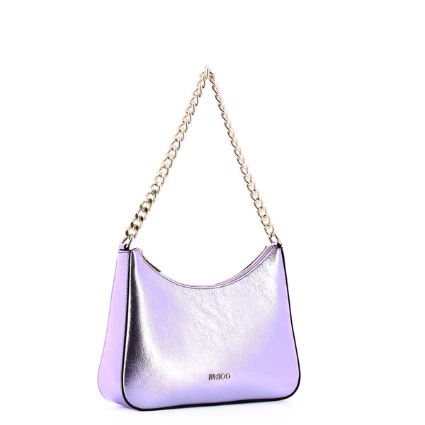 Iuntoo - borsa a spalla media eleganza metallic orchidea - 1680 | Italystation.com - Shop Now at italystation.com