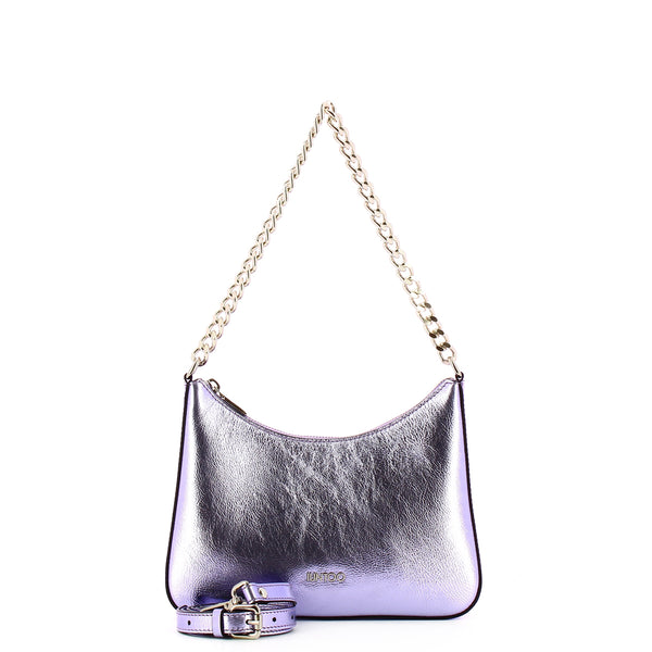 Iuntoo - borsa a spalla media eleganza metallic orchidea - 1680 | Italystation.com - Shop Now at italystation.com